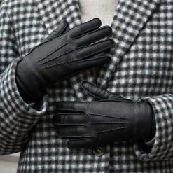 Vittoria (black) - Italian Gloves Made Of American Deerskin Leather With Cashmere Lining 21 Vittoria (black) - Italian Gloves Made Of American Deerskin Leather With Cashmere Lining -Fratelli Orsini Shop 1 683605f2 a99f 4a53 913f 662d5371c816