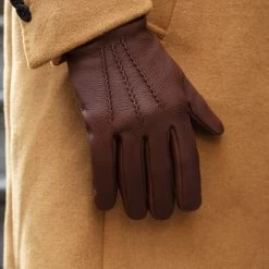 Lorenzo (brown) - Italian Gloves Made Of American Deerskin Leather With Cashmere Lining -Fratelli Orsini Shop 2 1bf645f5 764d 43a0 bde8 916a6443c6f9