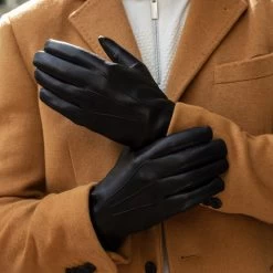 Marco (black) - Italian Lambskin Leather Gloves With White Rabbit Fur Lining -Fratelli Orsini Shop 2 66e7bd03 81f7 441b a65d 7dd72d313886