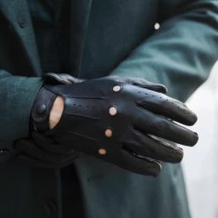Enzo (black) - Italian Lambskin Leather Driving Gloves -Fratelli Orsini Shop 2 d046baf5 7976 405f 89c6 c90a41f46f7f