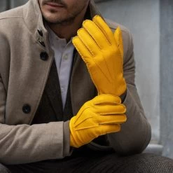 Matteo - Italian Gloves Made Of American Deerskin Leather With Cashmere Lining -Fratelli Orsini Shop 3 9d81d99b 5e72 4db1 a668 98f1f0228537