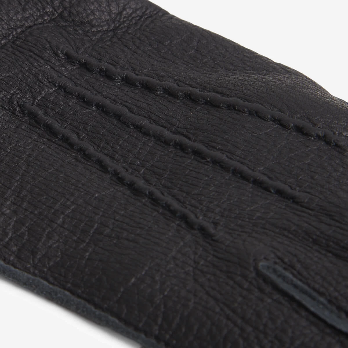 Vittoria (black) - Italian Gloves Made Of American Deerskin Leather With Cashmere Lining 5 Vittoria (black) - Italian Gloves Made Of American Deerskin Leather With Cashmere Lining - Image 5