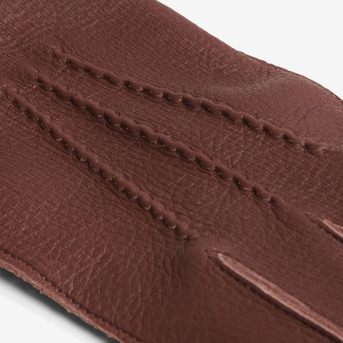 Vittoria (brown) - Italian Gloves Made Of American Deerskin Leather With Cashmere Lining 3 Vittoria (brown) - Italian Gloves Made Of American Deerskin Leather With Cashmere Lining - Image 3