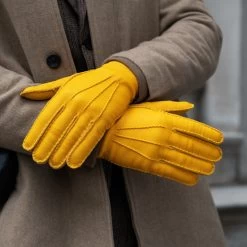 Matteo - Italian Gloves Made Of American Deerskin Leather With Cashmere Lining -Fratelli Orsini Shop 5 2b776ae4 0107 4f71 b4b2 a939eedcdc10