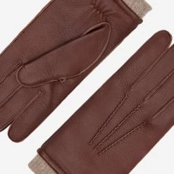 Vittoria (brown) - Italian Gloves Made Of American Deerskin Leather With Cashmere Lining 17 Vittoria (brown) - Italian Gloves Made Of American Deerskin Leather With Cashmere Lining -Fratelli Orsini Shop 5 cfce67f2 baa8 405a bff2 f439f95e5e40