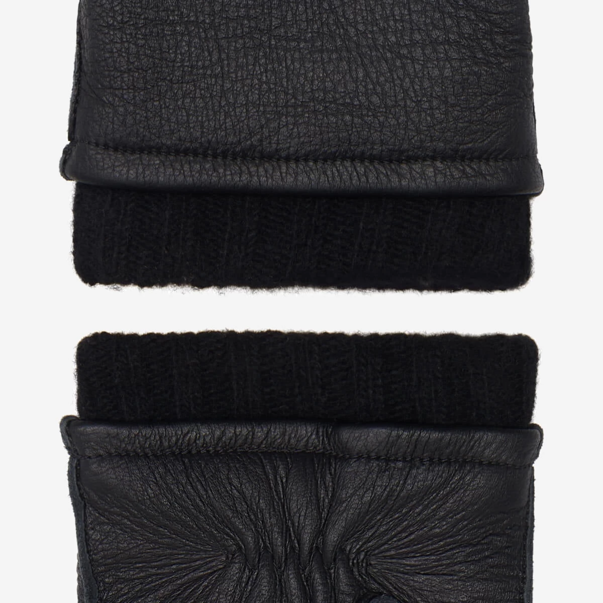 Vittoria (black) - Italian Gloves Made Of American Deerskin Leather With Cashmere Lining 7 Vittoria (black) - Italian Gloves Made Of American Deerskin Leather With Cashmere Lining - Image 7