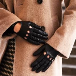 Alessa (black) - Classic Italian Lambskin Leather Driving Gloves -Fratelli Orsini Shop Alessa 2 c1317deb a7cb 4225 afb5 6b73f19bef1e