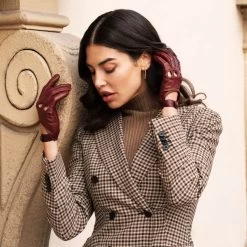 Alessa (cordovan) - Classic Italian Lambskin Leather Driving Gloves -Fratelli Orsini Shop Alessa 3 7fa12fa9 6e5a 42fb 88a7 1af95b5646ff