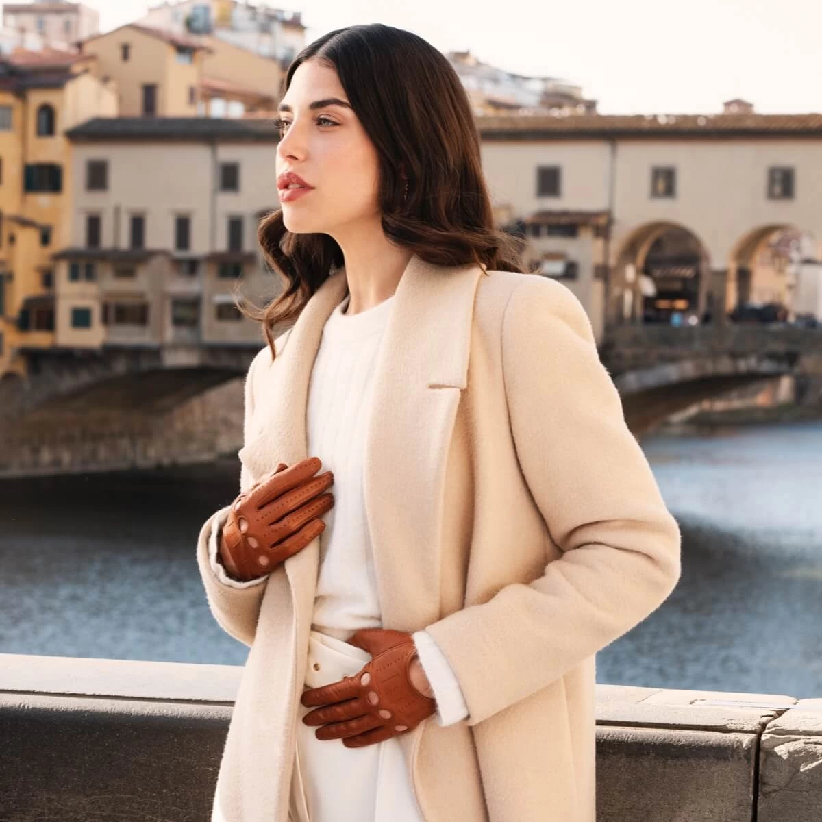 Alessa (cognac) - Classic Italian Lambskin Leather Driving Gloves & Touchscreen Feature 5 Alessa (cognac) - Classic Italian Lambskin Leather Driving Gloves & Touchscreen Feature - Image 5