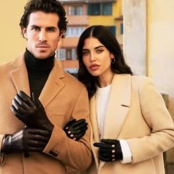Alessa (black) - Classic Italian Lambskin Leather Driving Gloves -Fratelli Orsini Shop Alessa 5 79acc646 6b19 4d24 865d a4c29920eb58