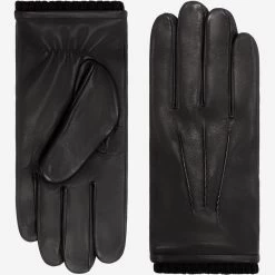 Alessandro (black) - Italian Lambskin Leather Gloves With Cashmere Lining & Touchscreen Feature