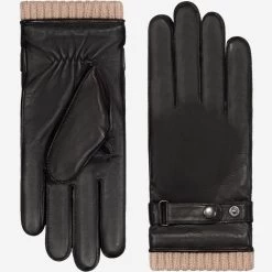 Alonzo (black) - Italian Lambskin Leather Gloves With Cashmere Lining & Touchscreen Feature