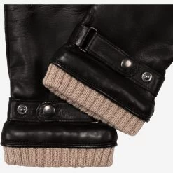 Alonzo (black) - Italian Lambskin Leather Gloves With Cashmere Lining & Touchscreen Feature -Fratelli Orsini Shop Alonzo 4