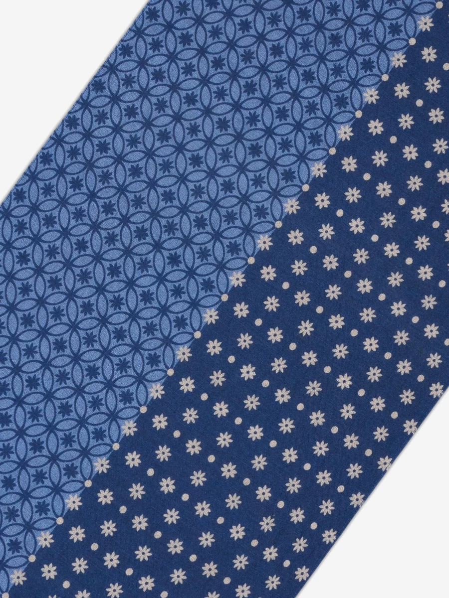 Andrea (blue) - Soft And Lightweight Italian Scarf From 100% Wool 4 Andrea (blue) - Soft And Lightweight Italian Scarf From 100% Wool - Image 4