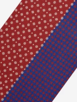 Andrea (red/blue) - Soft And Lightweight Italian Scarf From 100% Wool 12 Andrea (red/blue) - Soft And Lightweight Italian Scarf From 100% Wool -Fratelli Orsini Shop Andrea red scarf men fratelli orsini 2