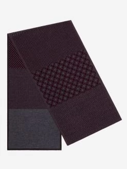 Bruno (grey/red) - Warm And Soft Italian Scarf From Wool Blend