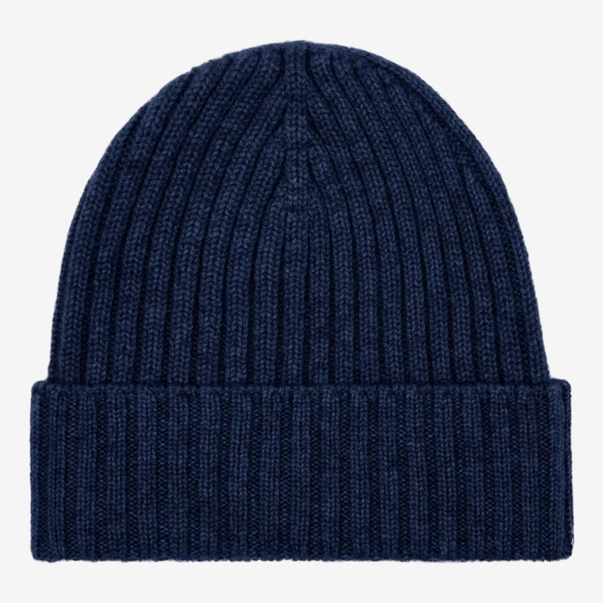 Milano (navy Blue) - 100% Cashmere Ribbed Beanie (unisex) 1 Milano (navy Blue) - 100% Cashmere Ribbed Beanie (unisex)
