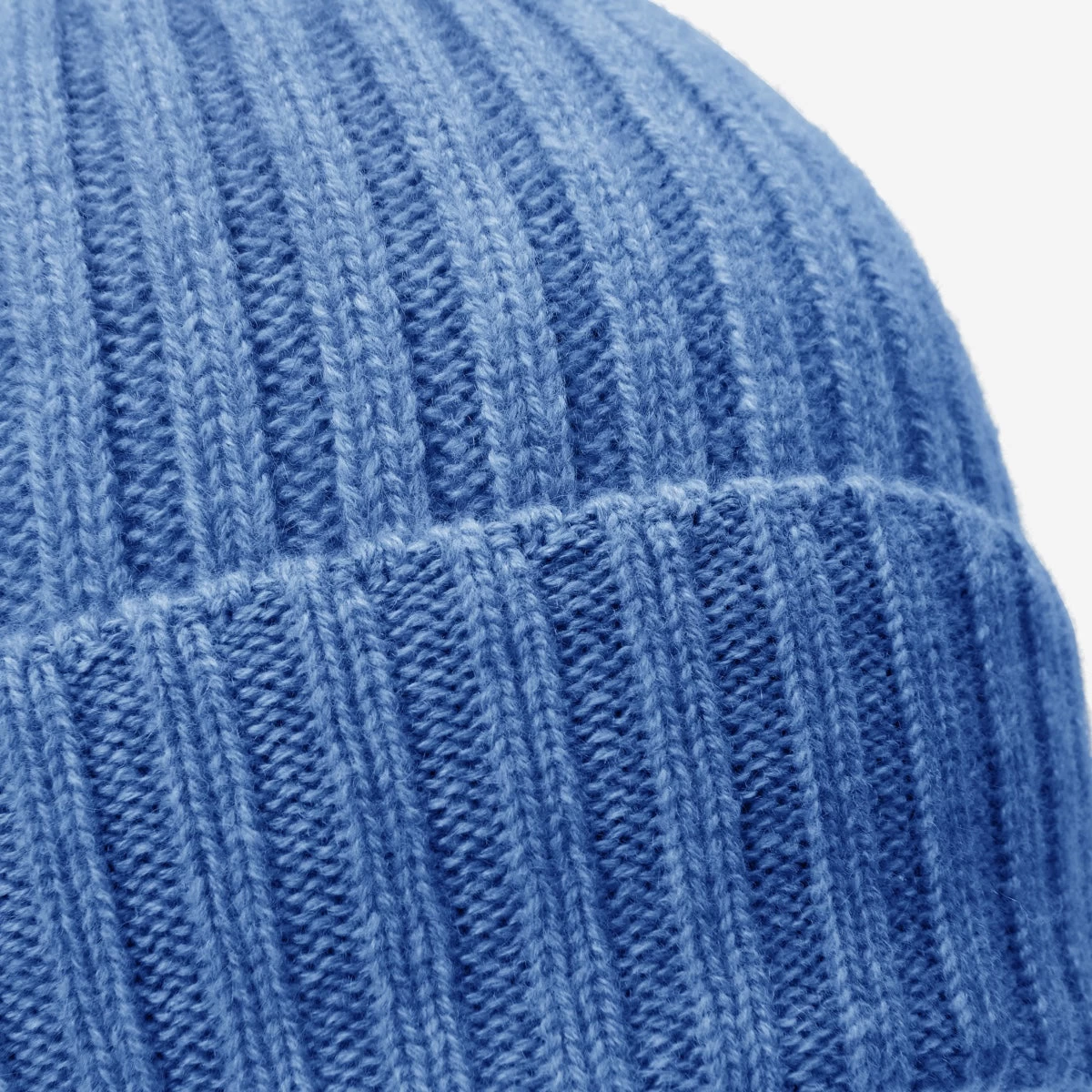 Milano (light Blue) - 100% Cashmere Ribbed Beanie (unisex) 2 Milano (light Blue) - 100% Cashmere Ribbed Beanie (unisex) - Image 2