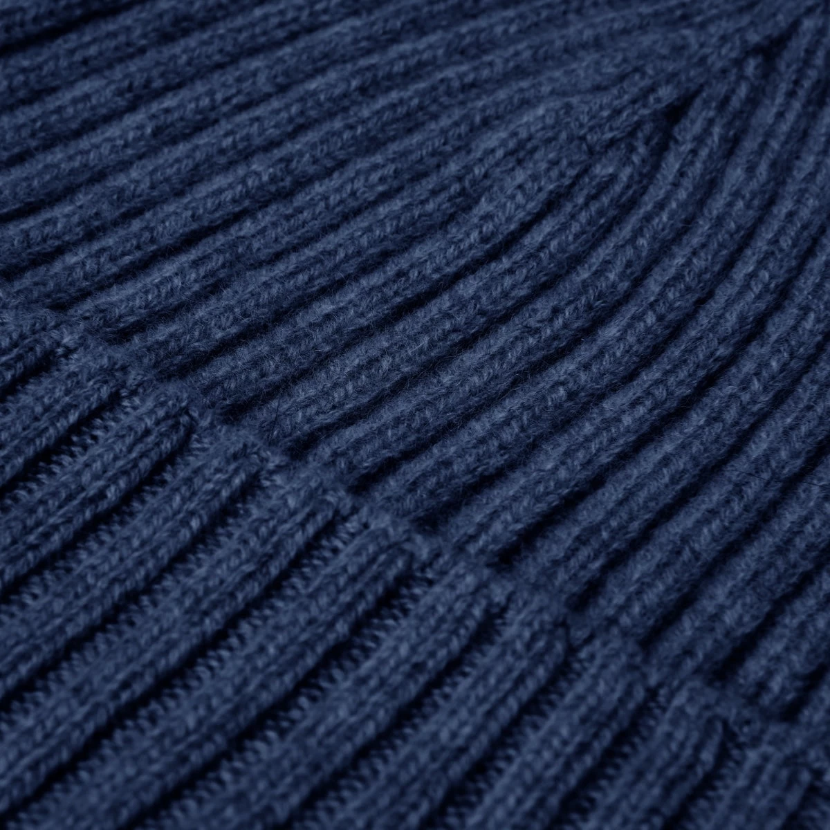 Milano (navy Blue) - 100% Cashmere Ribbed Beanie (unisex) 3 Milano (navy Blue) - 100% Cashmere Ribbed Beanie (unisex) - Image 3