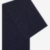 Riccardo (blue & Brown) - 100% Cashmere Scarf With Pattern