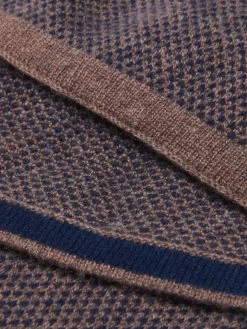 Riccardo (brown & Blue) - 100% Cashmere Scarf With Pattern -Fratelli Orsini Shop Cashmere scarf brown fratelli o 2 9c0915ae b6d4 4a27 9355 fa15be7f74d6