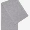 Riccardo (grey & White) - 100% Cashmere Scarf With Pattern