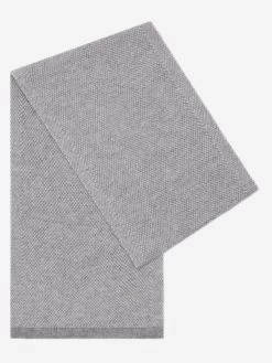 Riccardo (grey & White) - 100% Cashmere Scarf With Pattern