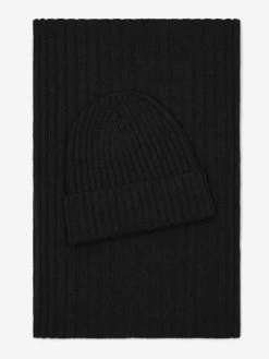 Napoli (black) - 100% Cashmere Ribbed Scarf (unisex) -Fratelli Orsini Shop Cashmere scarf men women fratelli orsini 4