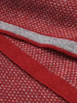 Riccardo (red & Grey) - 100% Cashmere Scarf With Pattern 14 Riccardo (red & Grey) - 100% Cashmere Scarf With Pattern -Fratelli Orsini Shop Cashmere scarf red fratelli orsin 2