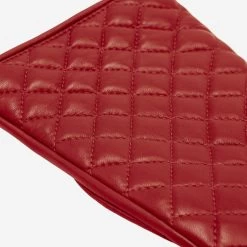 Emilia (red) - Classic Italian Lambskin Leather Gloves With Cashmere Lining And Checkered Pattern 17 Emilia (red) - Classic Italian Lambskin Leather Gloves With Cashmere Lining And Checkered Pattern -Fratelli Orsini Shop Emilia red lambskin leather gloves fratelli orsini 4