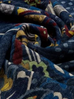 Edoardo (blue) - Soft And Lightweight Italian Scarf From 100% Wool 15 Edoardo (blue) - Soft And Lightweight Italian Scarf From 100% Wool -Fratelli Orsini Shop F1124 blue 3