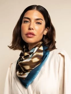 Bruna (blue)- Soft And Lightweight Italian Foulard From Pure Silk -Fratelli Orsini Shop FO Bruna silk scarf C1 5 d73e5d7e aa4e 45d8 b4e1 0be0f9e47462