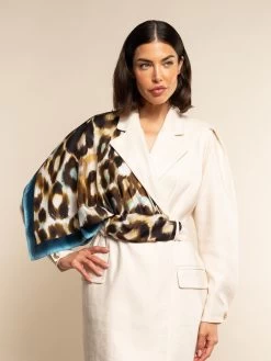 Bruna (blue)- Soft And Lightweight Italian Foulard From Pure Silk -Fratelli Orsini Shop FO Bruna silk scarf C1 7 96610615 91fa 4f5a aa18 0496473f8527