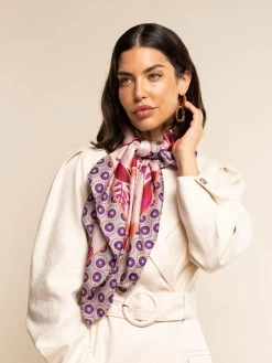 Bruna (pink)- Soft And Lightweight Italian Foulard From Pure Silk