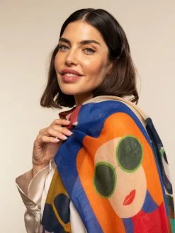 Evelina - Soft And Lightweight Italian Scarf From Premium Wool -Fratelli Orsini Shop FO Evelina wool scarf 8