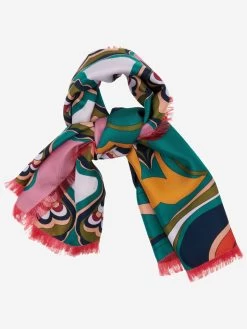Giorgia (green/pink) - Soft And Lightweight Italian Foulard From Pure Silk 14 Giorgia (green/pink) - Soft And Lightweight Italian Foulard From Pure Silk -Fratelli Orsini Shop FO Giorgia Silk Scarf 3 015b7105 0732 4fbe 80b1 5e210843c364