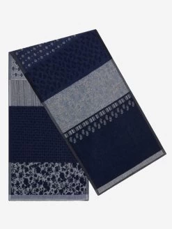Federico (grey/blue) - Warm And Soft Italian Scarf From Wool Blend