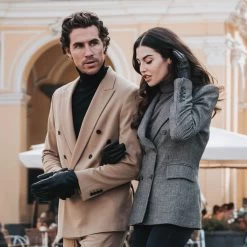 Francesca (black) - Italian Lambskin Leather Gloves With White Rabbit Fur Lining -Fratelli Orsini Shop Francesca black womens gloves leather Fratelli Orsini 2 74ccd75f 0c9b 48c2 81f0 f13d5747d5c1