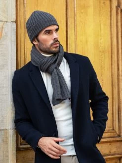 Napoli (dark Grey) - 100% Cashmere Ribbed Scarf (unisex) 27 Napoli (dark Grey) - 100% Cashmere Ribbed Scarf (unisex) -Fratelli Orsini Shop Fratelli orsini scarf beanie cashmere 3 d7b7b5d9 f90f 4565 b5ec af60c4040d27