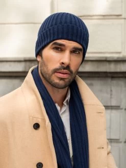 Milano (navy Blue) - 100% Cashmere Ribbed Beanie (unisex) 23 Milano (navy Blue) - 100% Cashmere Ribbed Beanie (unisex) -Fratelli Orsini Shop Fratelli orsini scarf beanie cashmere 4 db2e4cc7 9010 429e 8293 822133bbf204