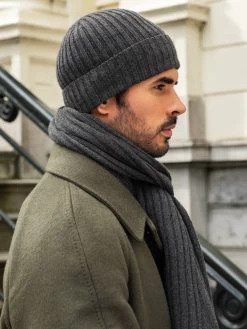 Milano (dark Grey) - 100% Cashmere Ribbed Beanie (unisex) 30 Milano (dark Grey) - 100% Cashmere Ribbed Beanie (unisex) -Fratelli Orsini Shop Fratelli orsini scarf beanie cashmere 6 b8c9e25d a34d 43e8 ad0a e7bce20a9c8a