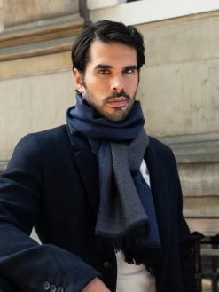 Romeo (blue/grey) - Warm And Soft Scarf From 100% Wool 22 Romeo (blue/grey) - Warm And Soft Scarf From 100% Wool -Fratelli Orsini Shop Fratelli orsini scarf wool cashmere men 3 348c9c90 5b16 4594 99c7 3780944ef474