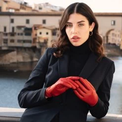 Isabella (red) - Italian Lambskin Leather Gloves With Cashmere Lining & Touchscreen Feature -Fratelli Orsini Shop Isabella 1 33b3da6a 0a1d 431f be5d 3602ca25e865