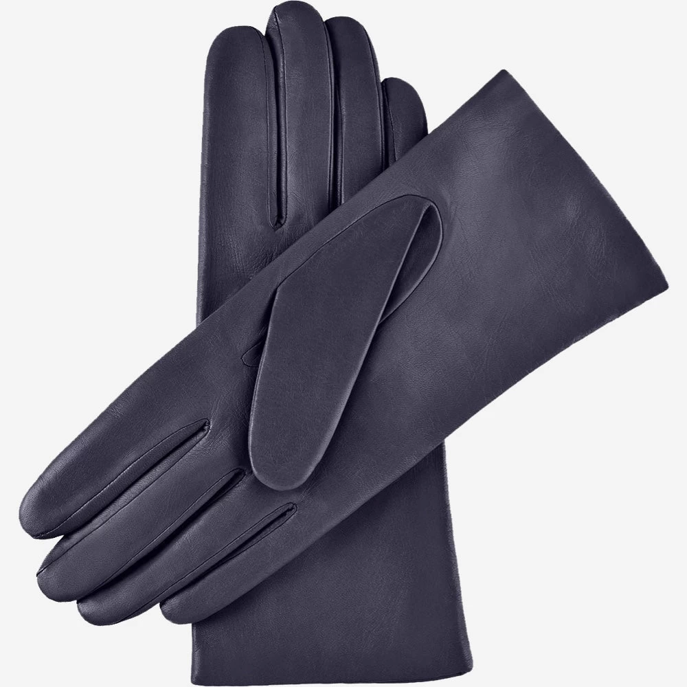 Isabella (navy) - Italian Lambskin Leather Gloves With Cashmere Lining & Touchscreen Feature 2 Isabella (navy) - Italian Lambskin Leather Gloves With Cashmere Lining & Touchscreen Feature - Image 2
