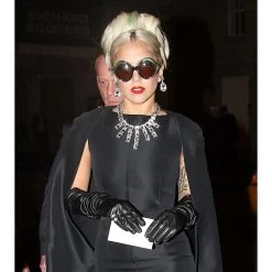 Elena (black) - Italian Silk Lined 8-button Length Leather Opera Gloves -Fratelli Orsini Shop Lady Gaga Fratelli Orsini opera gloves 1