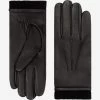 Lorenzo (black) - Italian Gloves Made Of American Deerskin Leather With Cashmere Lining