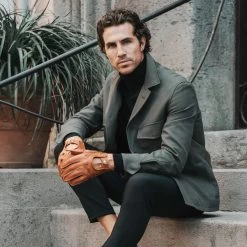 Leonardo (brown) - Italian Driving Gloves Made Of American Deerskin Leather -Fratelli Orsini Shop Leonardo brown driving gloves mens fratelli orsini 2 a60d8db4 7cf9 4af9 90b3 1ec74f94469f