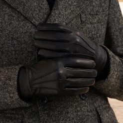 Lorenzo (black) - Italian Gloves Made Of American Deerskin Leather With Cashmere Lining -Fratelli Orsini Shop Lorenzo 2 99b47d6a 6bbe 4fe8 90e4 b756073c2282