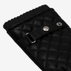 Luca (black) - Italian Lambskin Leather Gloves With Cashmere Lining And Checkered Pattern -Fratelli Orsini Shop Luca black lambskin leather gloves men fratelli orsini 3 c7569475 2ed5 403a 9ba7 56f47c8a52d8