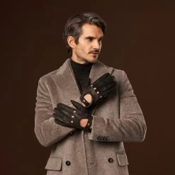 Marcello (black) – Luxurious Italian Peccary Driving Gloves -Fratelli Orsini Shop Marcello 1 4276073d 384f 4a75 84d0 030ba3162c42